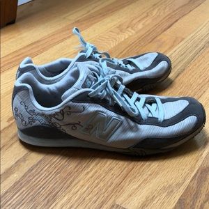 New balance light blue grey shoes cw442cb